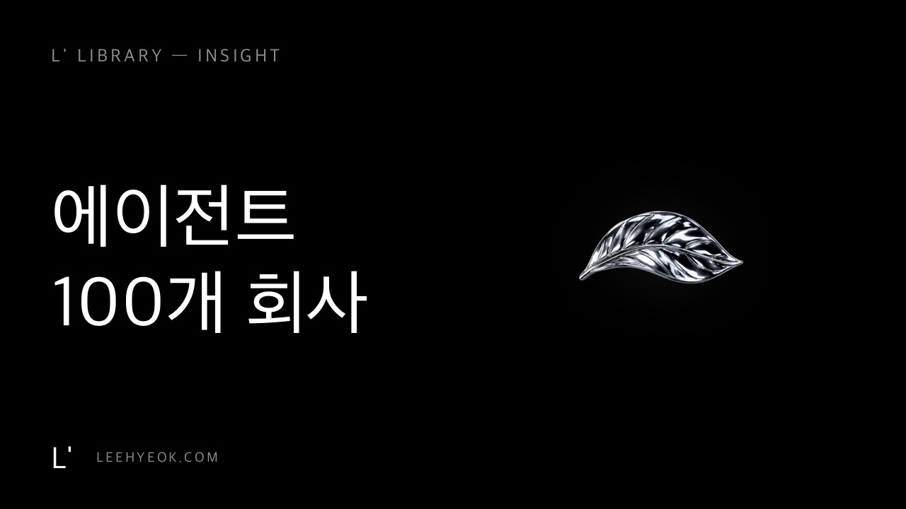 직원 0명, AI 에이전트 100개 — 1인 회사의 조직도